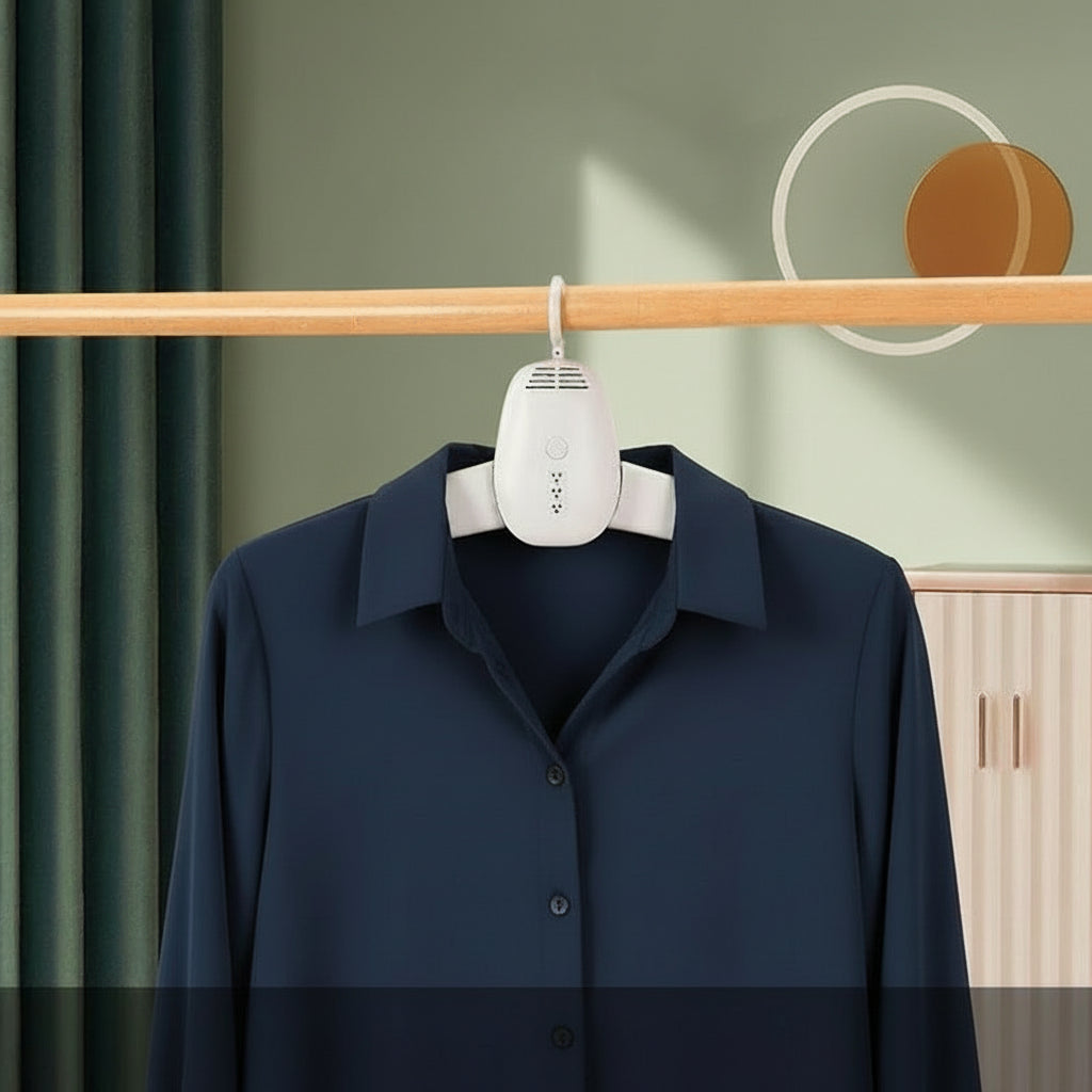 Electric Portable Dryer - Mini Dryer, Ultra Quiet Motor Portable Dryer, Foldable Clothes Rack, Three-Layer Travel Timer, Suitable for Business Travel