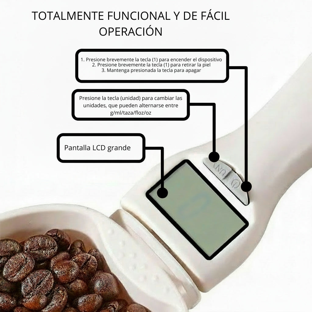 Cuchara Medidora Digital con Pantalla LCD