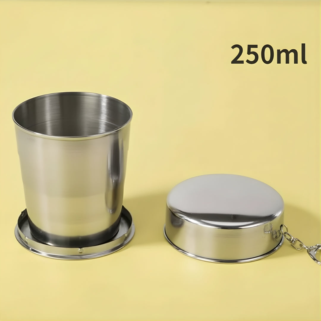 Vaso Plegable de Acero Inoxidable 250 ml